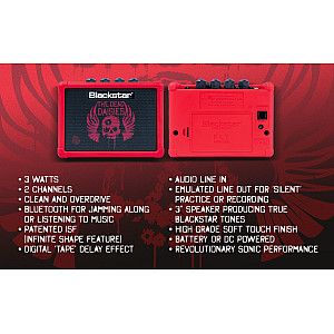 Blackstar Fly 3 Bluetooth 3 Watt Guitar Combo Amplifier, The Dead Daisies